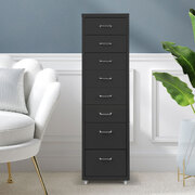 Organize with Ease: Steel Rack Home Cabinet with 8 Drawers for Storage