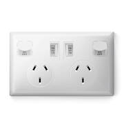 Dual USB Wall Socket Power Point Home Supply Electrical Charger SAA Outlet Plate