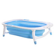 Baby Bath Infant Foldable Tub Bathing ShowerBlue