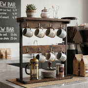 Mug Rack 8 Hook Counter Cup Organiser | EXTG