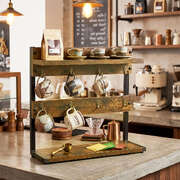 Mug Holder Stand 8 Hooks Industrial 2 Tier | EXTG