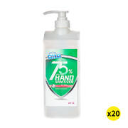 Cleace 20x Hand Sanitiser Sanitizer Instant Gel Wash 75% Alcohol 1000ML