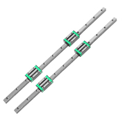 Linear Guide Rail 2PCS 700mm + 4PCS HGH20CA Slider Block Bearing Steel CNC