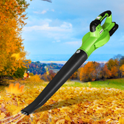  Leaf  Blower Cordless Lithium Battery Nozzles 2-Speed Garden 20V