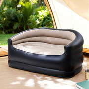 Outdoor Inflatable Air Sofa Two-Seater Lounge Chair with Pump for Camping