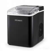 Portable Ice Maker Machine 12kg Countertop with Self-Cleaning 1.2L Black
