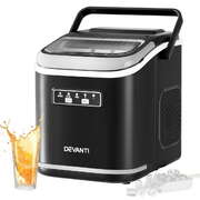 Ice Maker Machine Portable 12kg Countertop w/Self Cleaning 1.3L Black