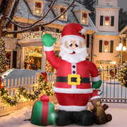 Inflatable Christmas Outdoor Decoration Santa 2.4M LED Lights Xmas Party