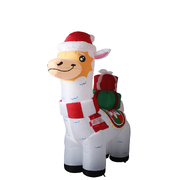 Inflatable Christmas Decorations Xmas Alpaca 1.8M LED Lights Xmas Party