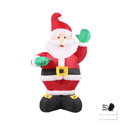  Inflatable Christmas Decor Waving Santa 1.35M LED Lights Xmas Party