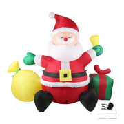  Inflatable Christmas Outdoor Decorations Santa LED Lights Xmas Party