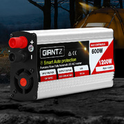 Power Inverter 600W/1200W 12V To 240V Pure Sine Wave Camping Car Boat