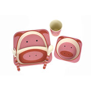 BAMBOOZOO DINNERWARE PIG 5PCS