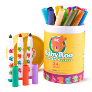 WASHABLE MARKERS -BABY ROO 24 COLORS