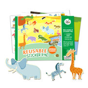 REUSABLE STICKER PAD SET - ANIMAL WORLD