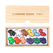 BEESWAX CRAYON -CUTE DINOSAURS -12 COLORS