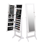 Mirror Jewellery Standing Cabinet Makeup Organiser Box