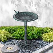 Premium quality 2PC  Bird Bath Feeder Food Station -Green