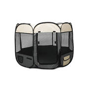 Pet Soft Playpen Dog Cat Puppy Play Round Crate Cage Tent Portable XL Grey