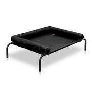 Small Black Heavy Duty Pet Bed Bolster Trampoline