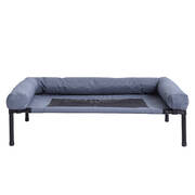 Size Small Grey Colour Raised Pet Cot