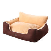 Pet Bed Dog Puppy Beds Cushion Pad Pads Soft Plush Cat Pillow Mat Brown XXL