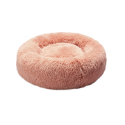 Donut-shaped Pet Bed Deep Sleeping Pink M