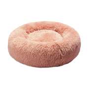 Donut-shaped Pet Bed Deep Sleeping Pink XL