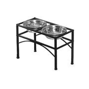 Dual Elevated Raised Pet Dog Feeder Medium