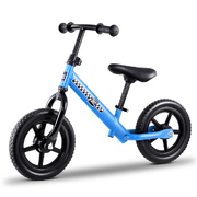 Kids Balance Bike Ride On Toys Puch Bicycle Wheels Toddler Baby 12" Bikes Blue