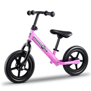 Kids Balance Bike Ride On Toys Puch Bicycle Wheels Toddler Baby 12" Bikes Pink