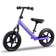 Kids Balance Bike Ride On Toys Puch Bicycle Wheels Toddler Baby 12" Bikes Purple