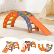 Kids Climbing Frame Set with Slide Indoor Outdoor Toddler Pikler Arch Climber