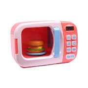 32x Kids Kitchen Play Set Electric Microwave - Pink 