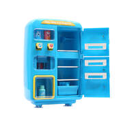 Kids Play Set 2 IN 1 Refrigerator Vending Machine - blue