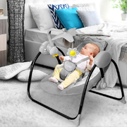 Baby Swing Electric Cradle Rocker Chair Infant Auto Bouncer Newborns Seat