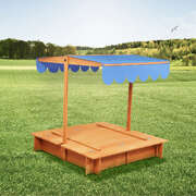 Wooden Sandbox Natural 112x112x112cm