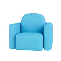 Kids Armchair Sofa Table and Chair PU Leather Blue