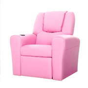 Luxury Kids Recliner Sofa Children Lounge Chair Couch PU Armchair PINK