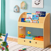 Kids Bookshelf Children Toys Storage Shelf Rack Organiser Bookcase Display