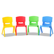 Kids Chairs Set Plastic Set Of 4 Activity Study Chair 50Kg