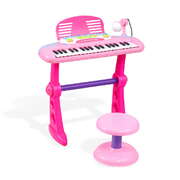 Kids Electronic Piano Keyboard 37 Keys With Stool and Microphone Music Se