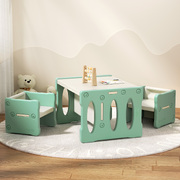 3PCS Kids Table and Chairs Set HDPE