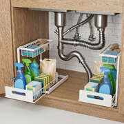 Under Sink Storage Rack 2-Tier Cabinet Organiser | EXTG