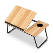 Foldable Portable Laptop Desk Table For Bed And Home Office Oak