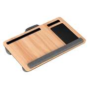 Portable Lap Desk for Laptop With Wrist Rest Phone Slot and Mou