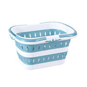 Laundry Basket Hamper Large Foldable Washing Clothes Storage Organiser Blue Premium Quality Design