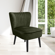 Add Style to Your Space with a Scallop Shell Velvet Lounge Chair in Green