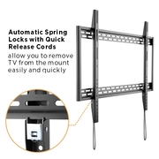 Brateck X-Large Heavy-Duty Fixed Curved Flat Panel Plasma LCD TV Wall Mount Bracket
