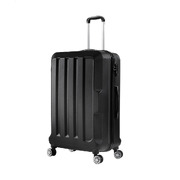 28" Check In Luggage Hard side Lightweight Travel Cabin Suitcase TSA Lock Black